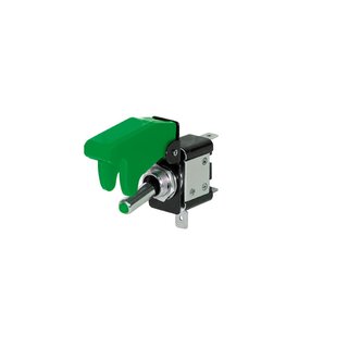 Kippschalter,Kill-Switch,Schutzkappe LED, 12V/35A,grün