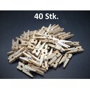 Mini Wscheklammern 40 Stk. Gold