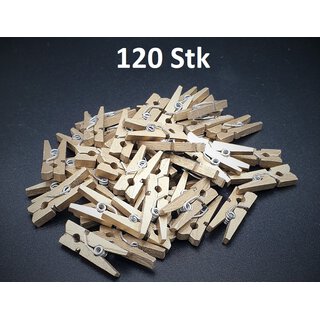Mini Wscheklammern 120 Stk gold