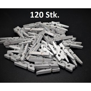 Mini Wscheklammern Silber 120 Stk
