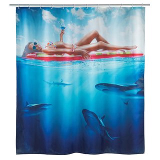 Wenko Duschvorhang 180x200 cm Cool Lady Polyester