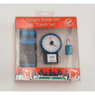 Kofferwaage Reiseset 3tlg. blau