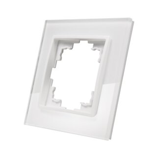 1- Fach Glas-Rahmen für Schalter Steckdosen Programm Flair