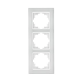 3- Fach Glas-Rahmen fr Schalter Steckdosen Programm Flair