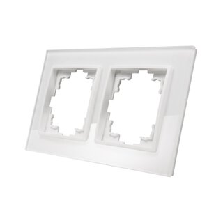 Flair weiß 2-Fach Glas Rahmen