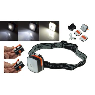 LED-Stirnlampe mit Akku Kopflampe HeadLight CREE Hochleistungs-LED IP44