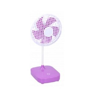 Mobiler Ventilator Tischventilator, 12,5 cm,Batteriebetrieben lila