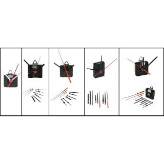 Quarz-Uhrwerk mit Zeigersatz,Lautlos, Schleichend,Springend Funk Quarzuhwerk